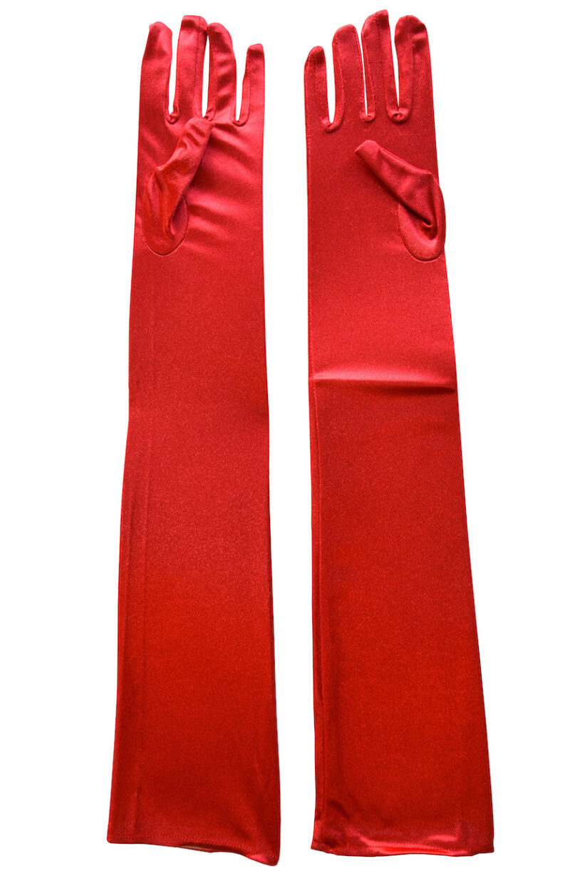 Röda sexiga och långa handskar dam - TopLady