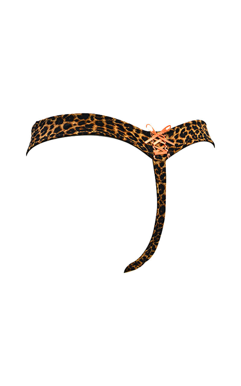 Snygg och sexig leopardmönstrad stringtrosa - TopLady