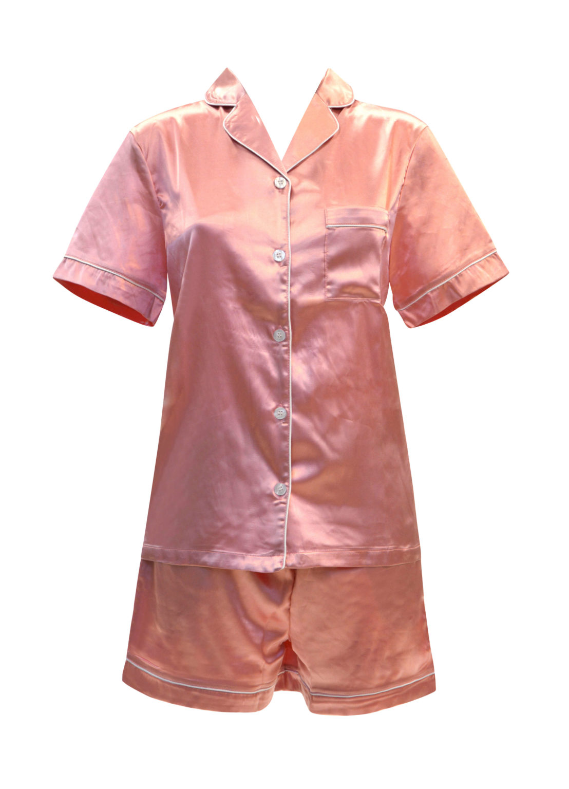 Satin pyjamas - Nattskjorta och Shorts