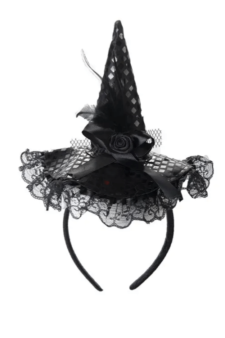 Förhäxande Halloween Stil: Magisk Häxhatt med Diadem - TopLady