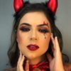 Djävulshorn Diadem till Halloween - Djävulsk Elegans