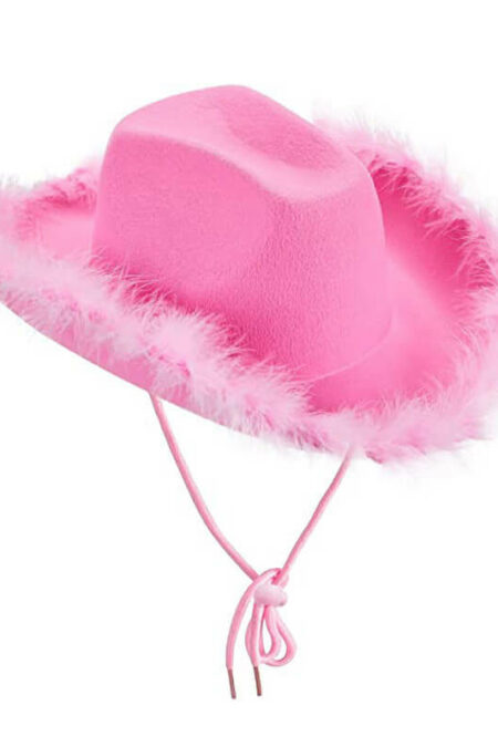 Feather Cowgirl Hat - Perfekt för Halloween och Festival