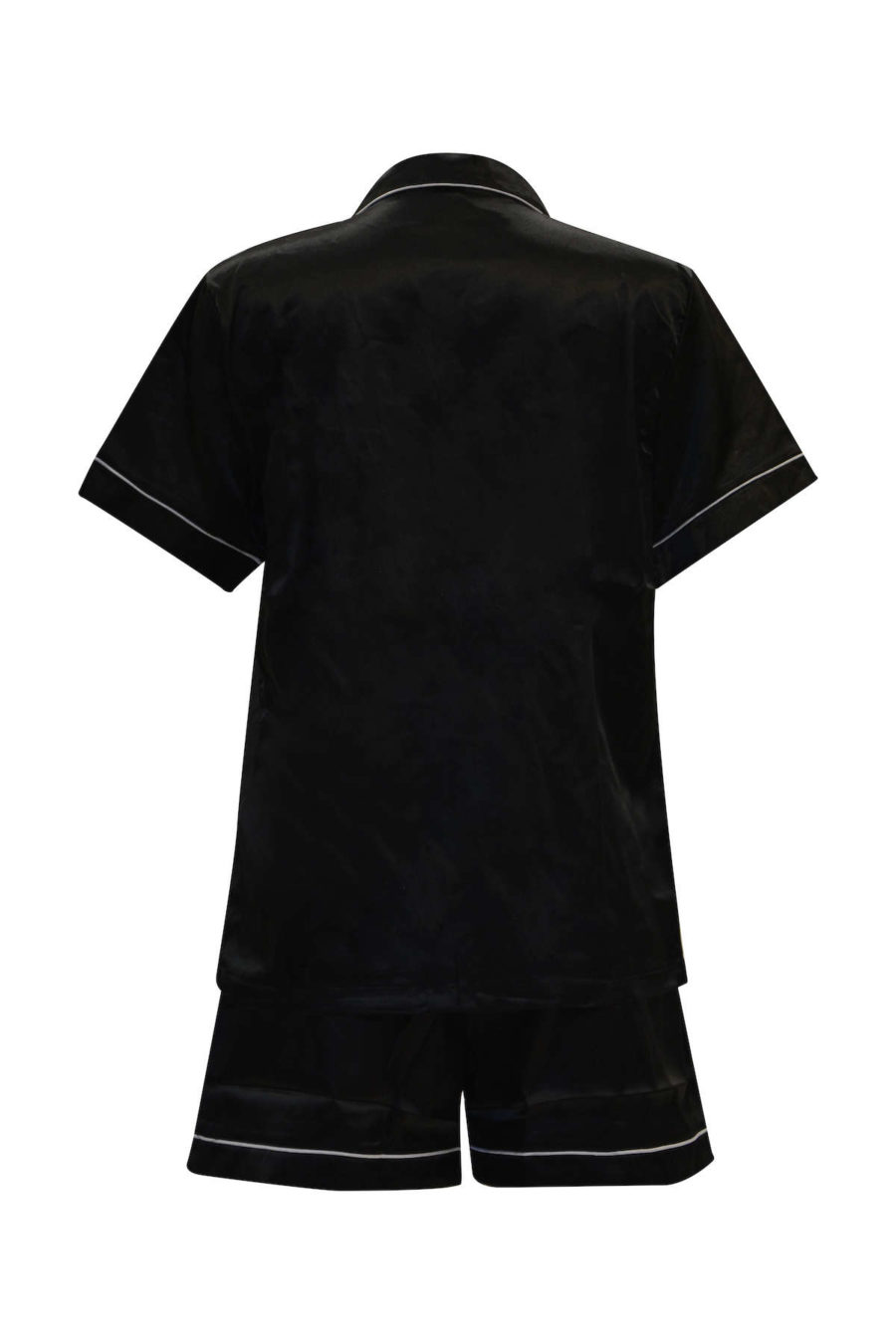 Satengpysj - nattskjorte og shorts
