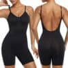 Body Shaper med dyp rygg og korte ben