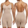 Body Shaper med dyp rygg og korte ben