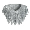 Glitrende elegance: Poncho med pailletter